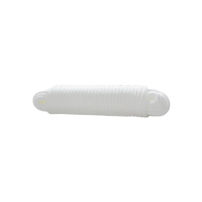 Cuerda de nylon trenzada blanca resistente para multiusos en hogar y jardín