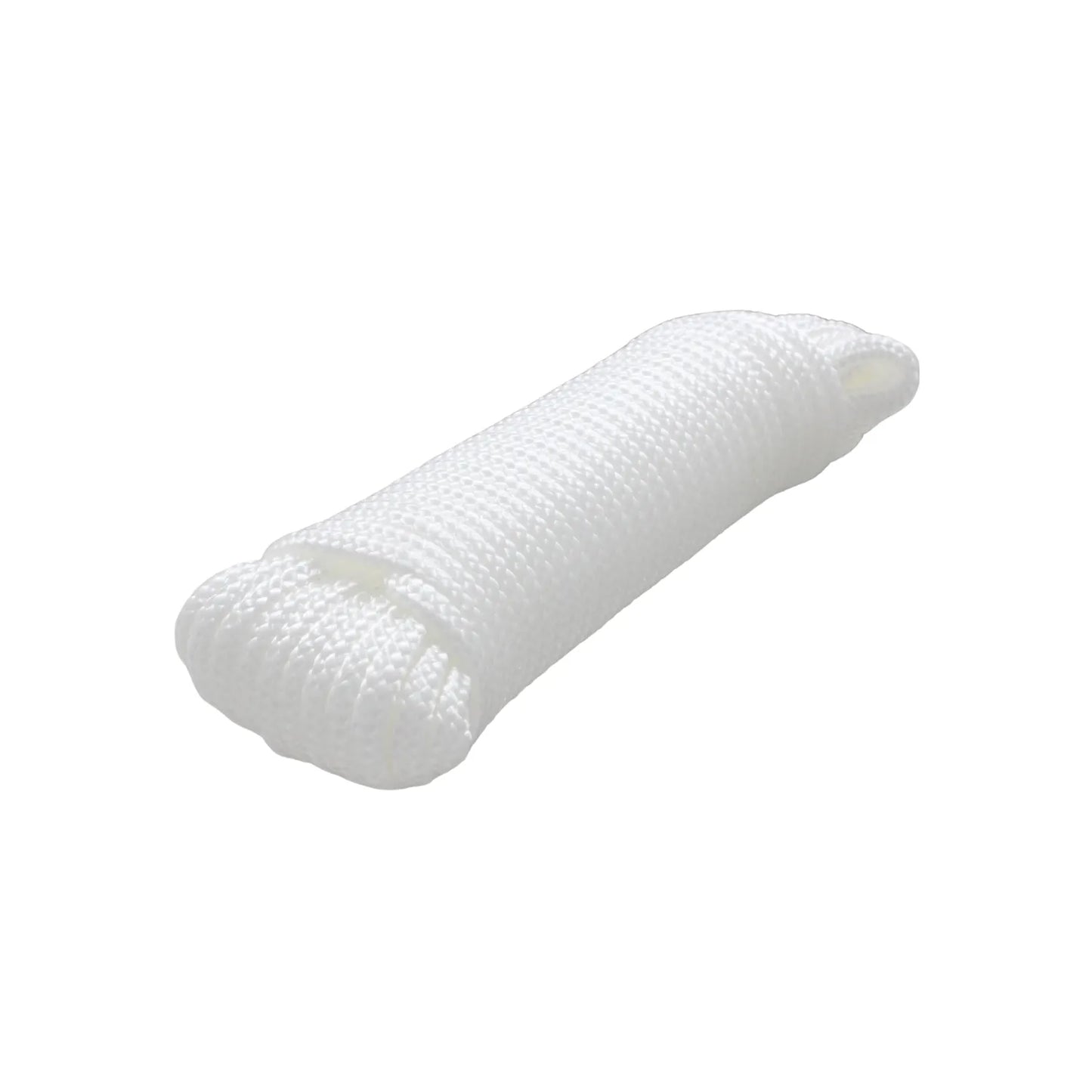 Cuerda blanca de nylon trenzado para amarre multiusos y tendedero de ropa