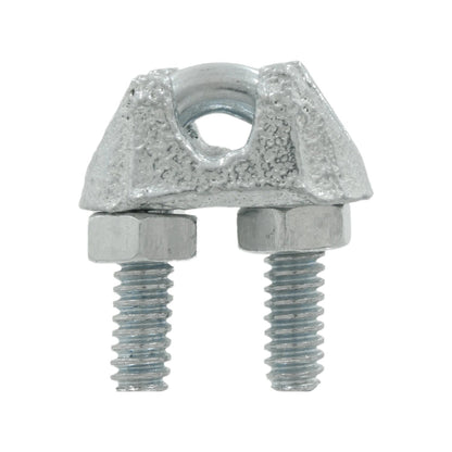 Nudo para cable de acero galvanizado 1/8 pulgada, prensa cable metálico, grapa sujeta cable para ferretería