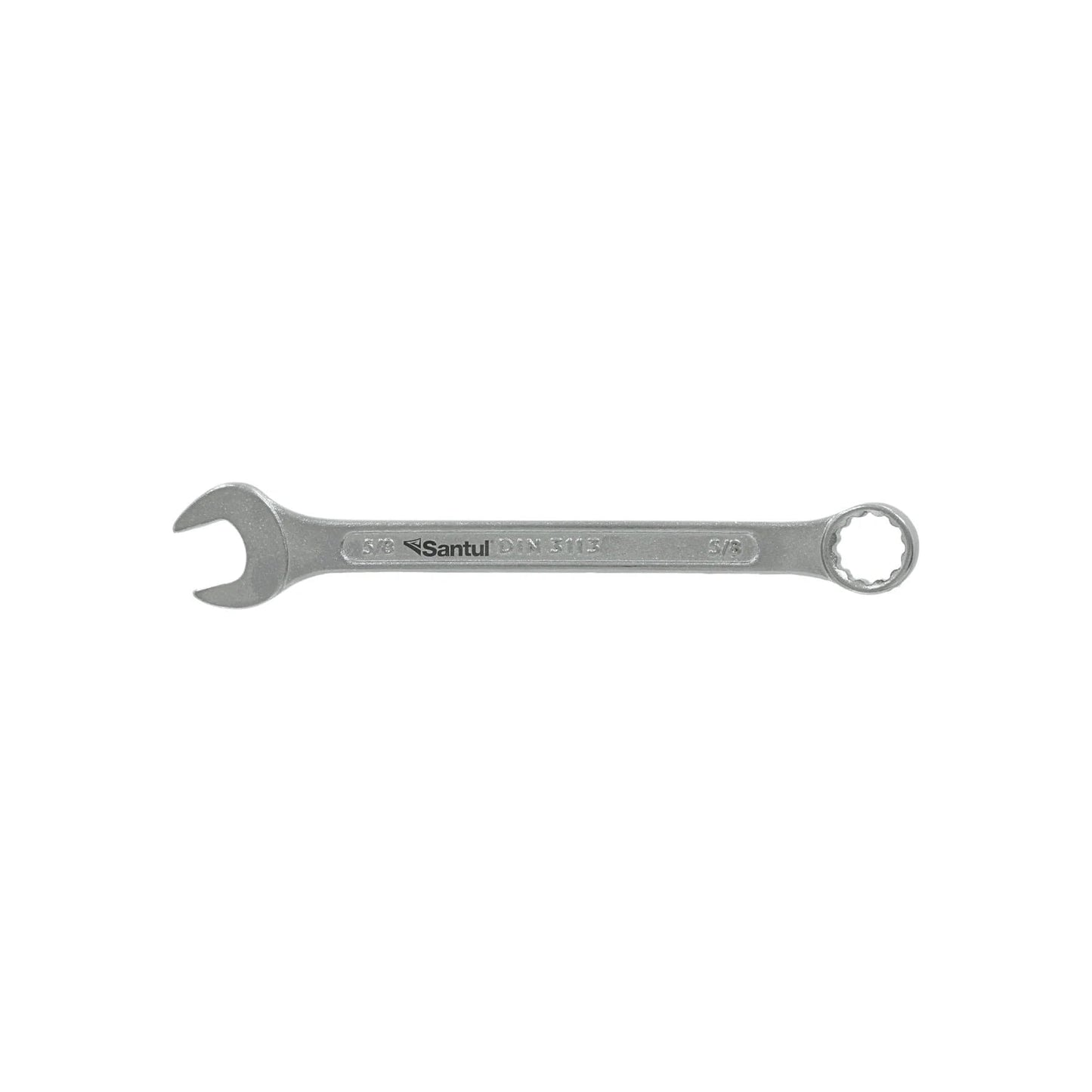 Llave mixta Santul 5/8" de acero cromado DIN 3113, con boca y estrella para mecánica profesional
