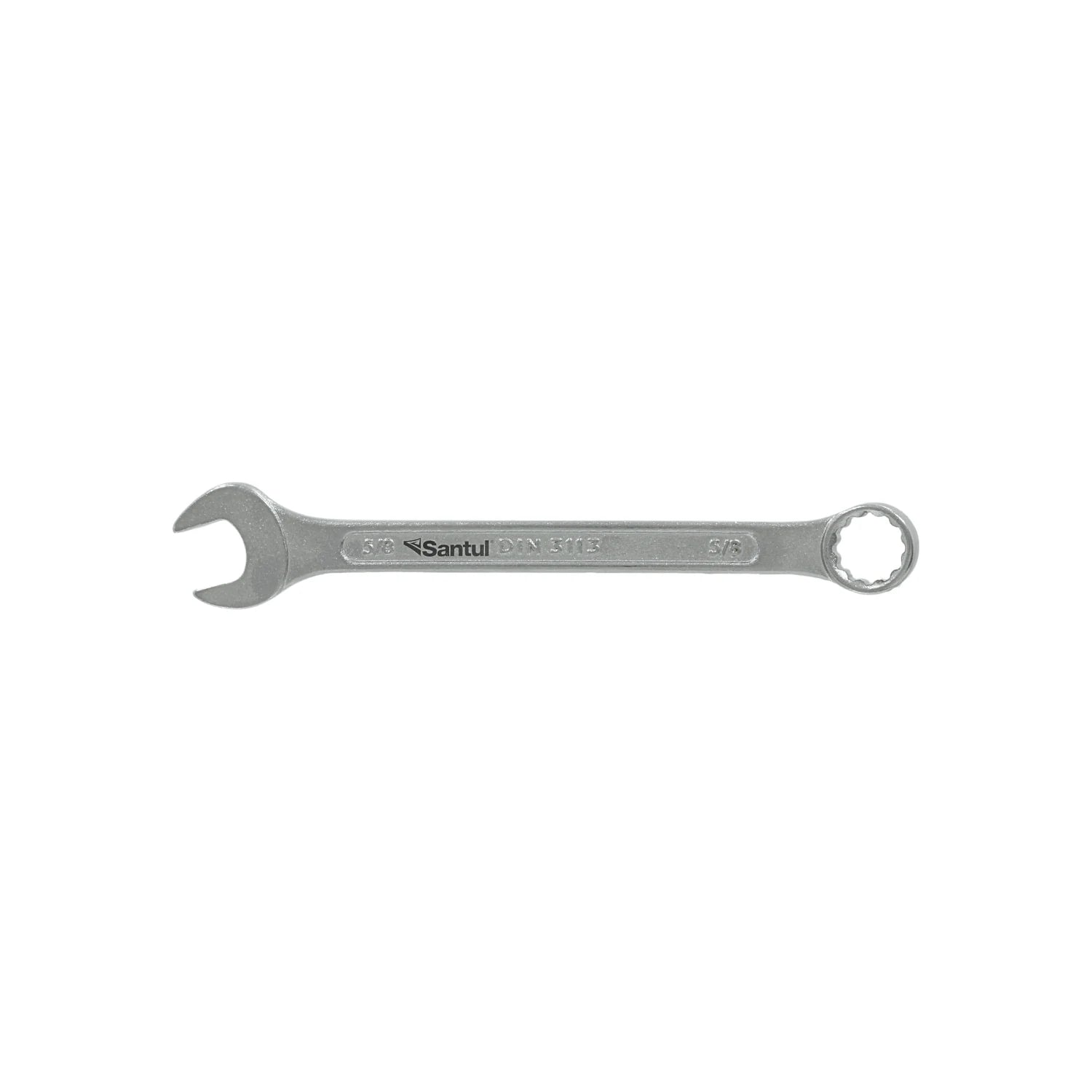Llave mixta Santul 5/8" de acero cromado DIN 3113, con boca y estrella para mecánica profesional