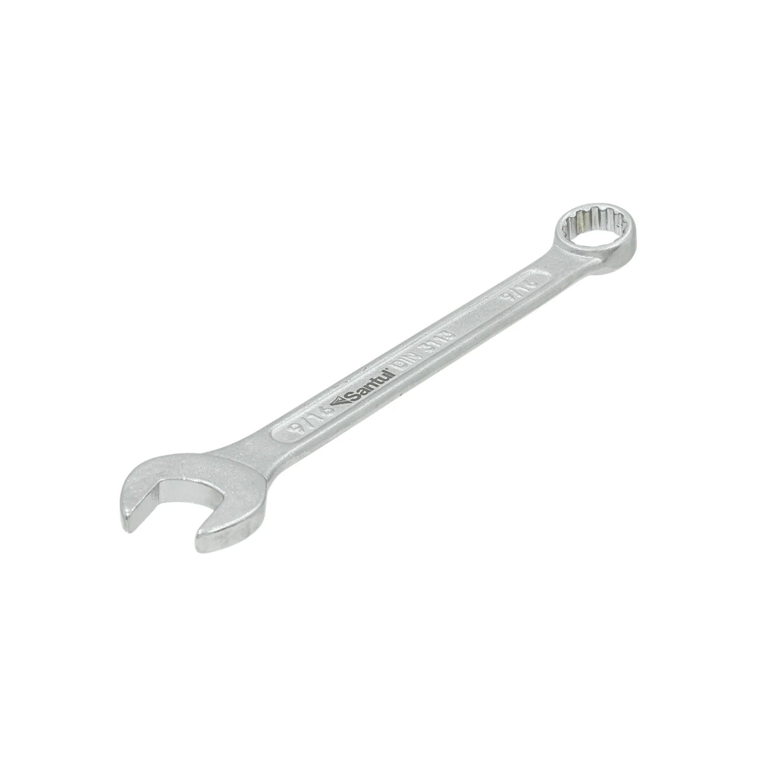 Llave mixta Santul 9/16" estándar, acabado cromado brillante para tuercas y tornillos