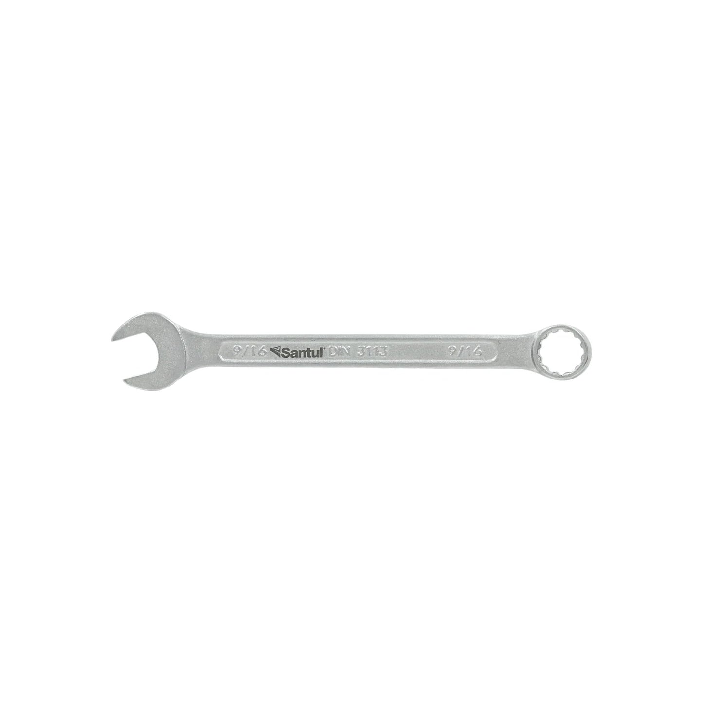 Llave mixta Santul 9/16" plateada para tuercas y tornillos, herramienta manual profesional DIN 3113
