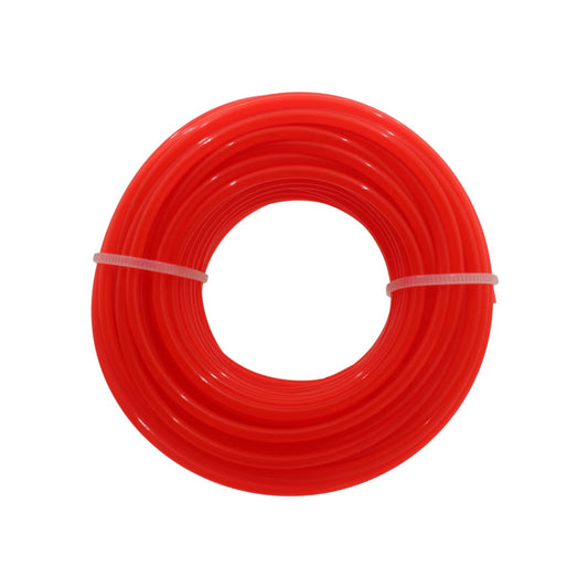 Rollo de hilo para desbrozadora naranja de 2.4 mm x 12 m para corte de césped y maleza