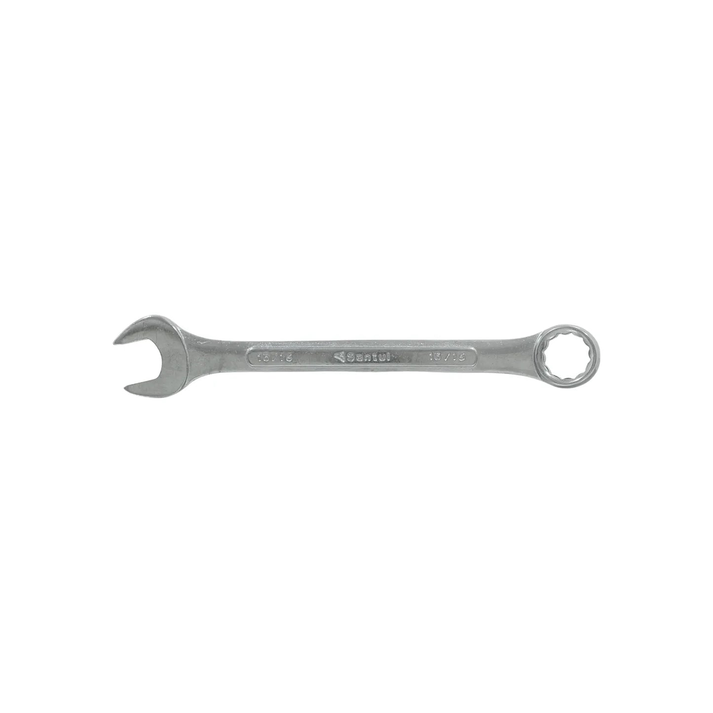 Llave combinada Sentul 13/16 pulgadas, de boca fija y anillo, herramienta manual de acero cromado