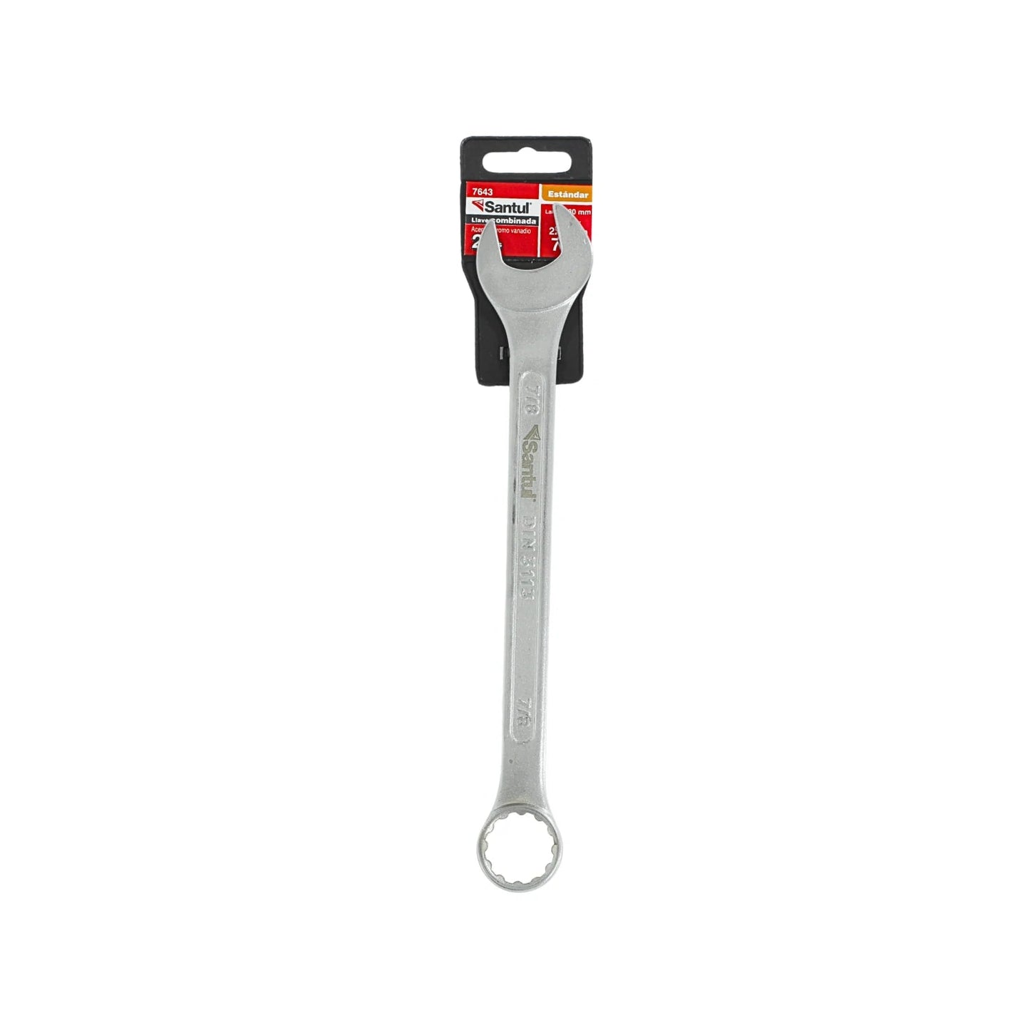 Llave mixta Santul 7/8" estándar, herramienta de ferretería en acero cromo vanadio