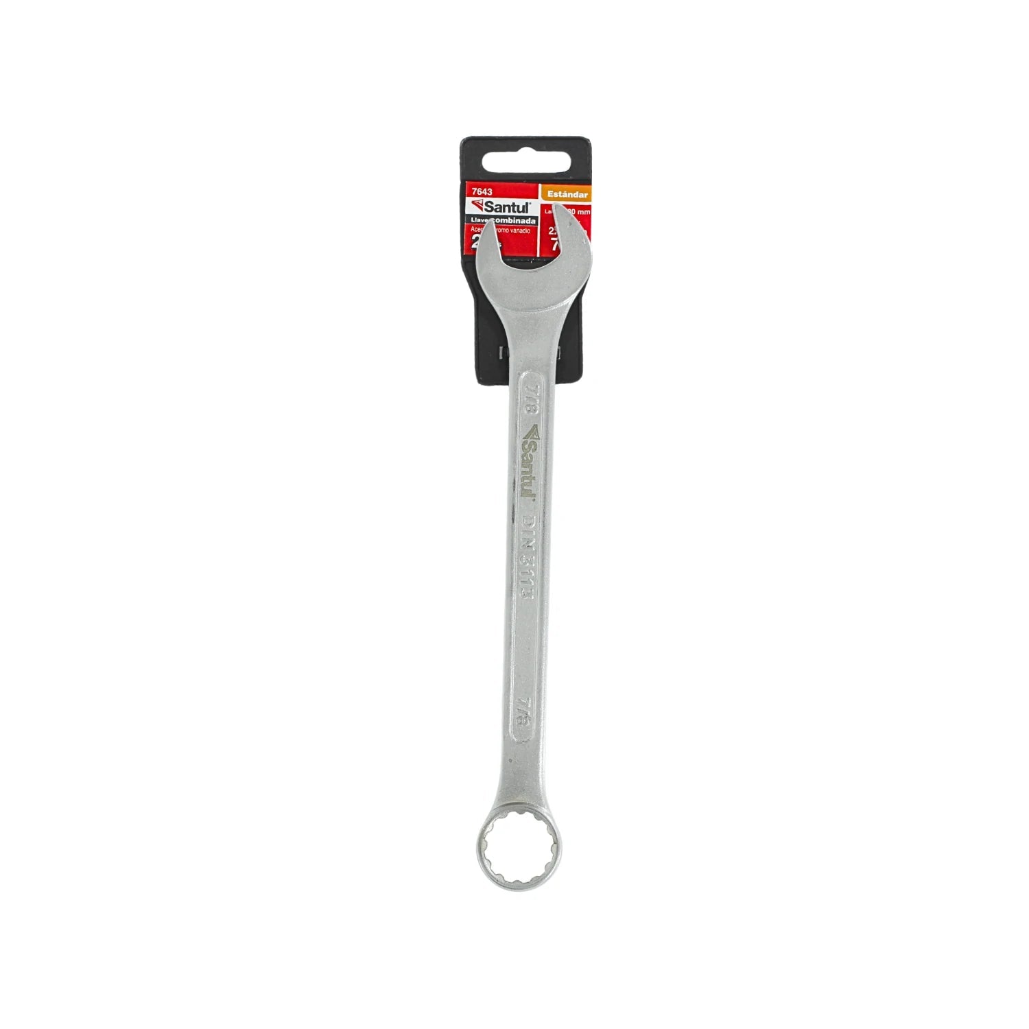 Llave mixta Santul 7/8" estándar, herramienta de ferretería en acero cromo vanadio