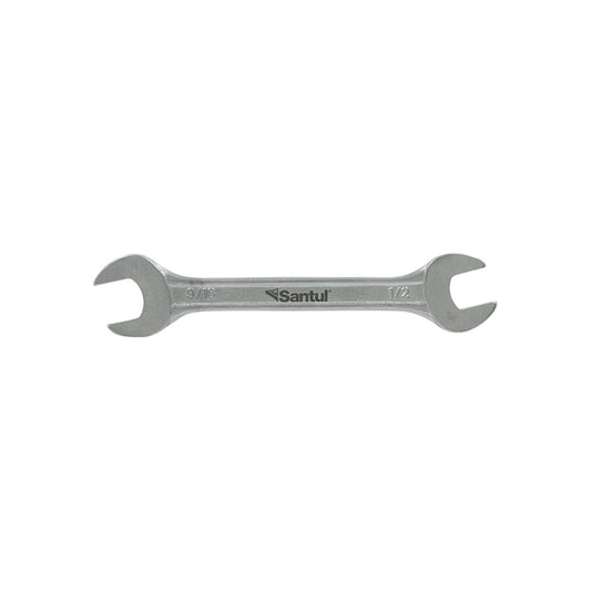 Llave española doble boca Santul 1/2 x 9/16 pulgadas, herramienta de mano cromada estándar