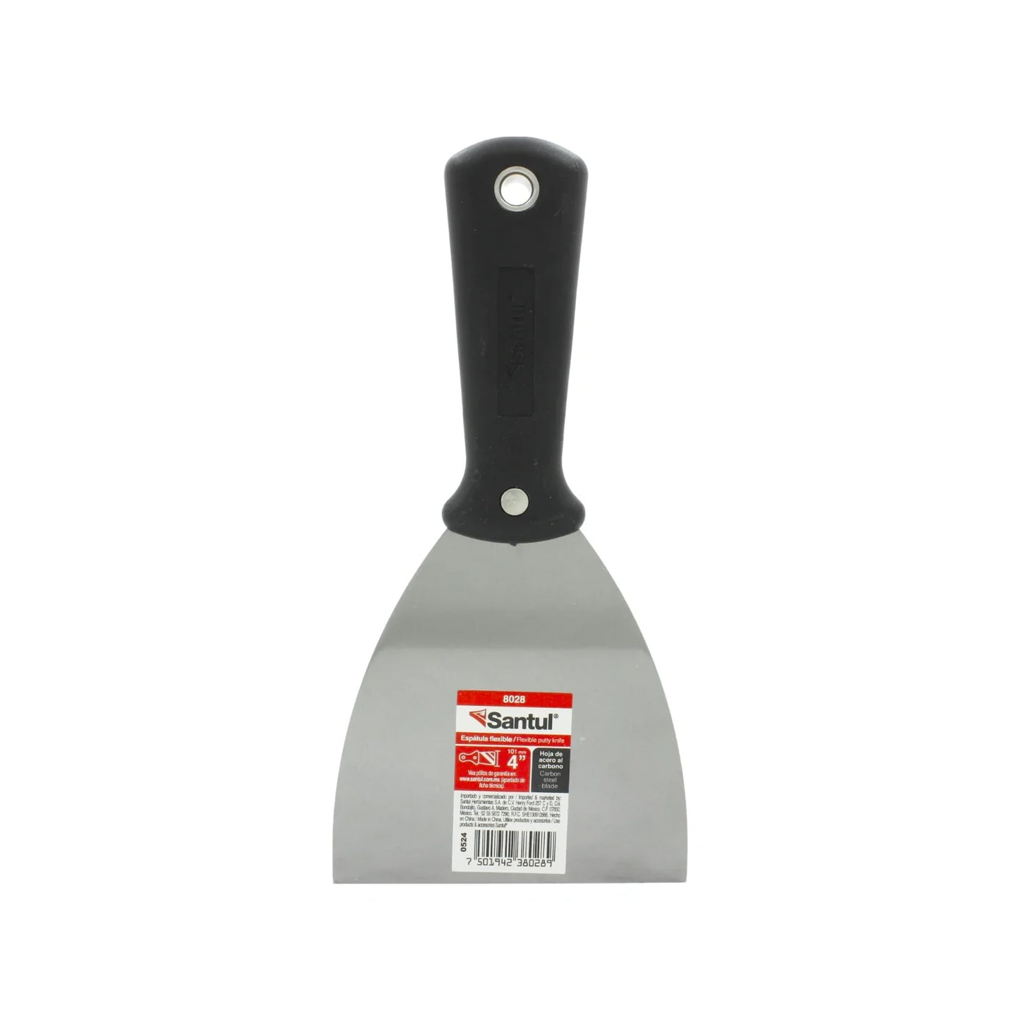 Espátula 4" mango de plástico Santul 8028