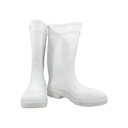 Botas sanitarias blancas impermeables, calzado de seguridad industrial de PVC
