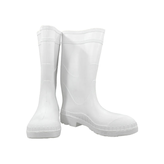 Botas sanitarias blancas impermeables, calzado de seguridad industrial de PVC