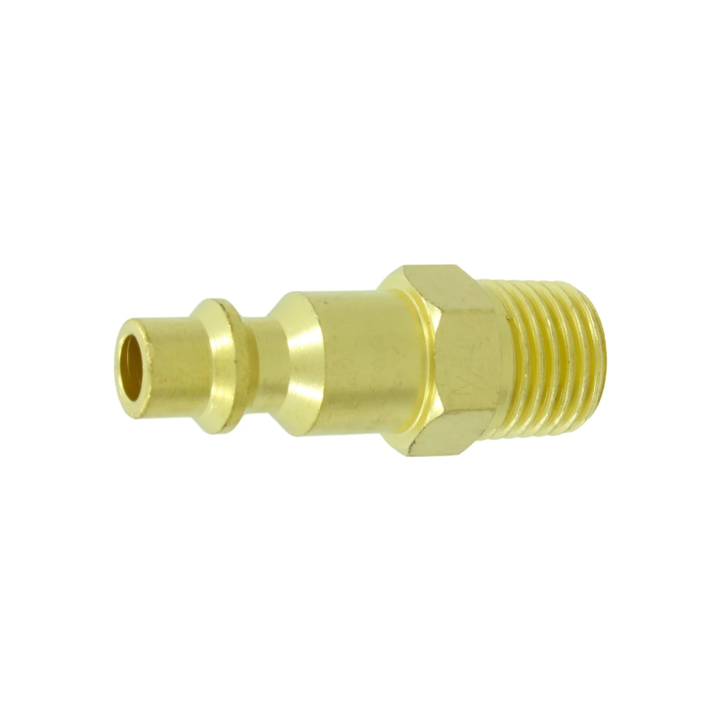 Conector rápido macho de latón 1/4 para manguera de compresor de aire