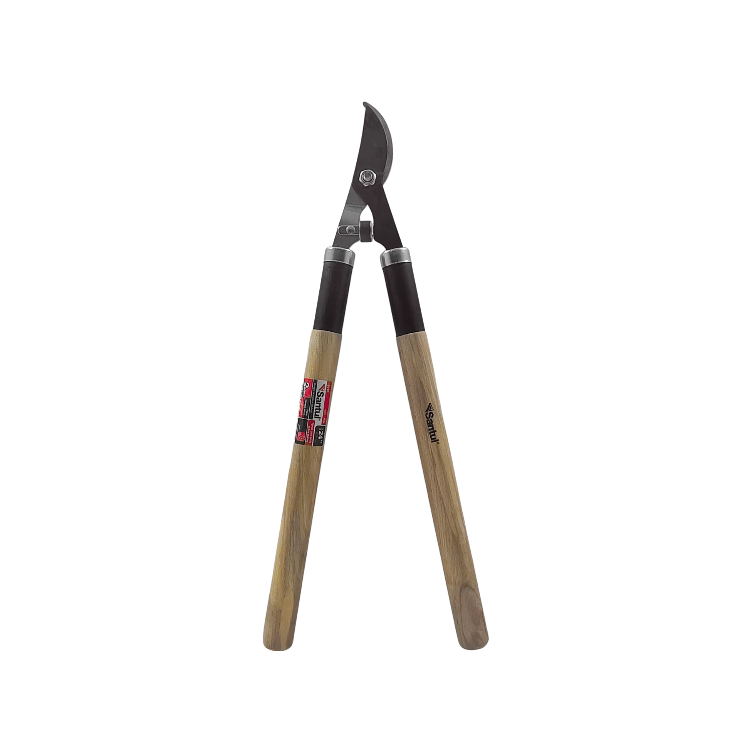Tijera de poda de dos manos Santul 24 pulgadas, mangos de madera para cortar ramas gruesas.