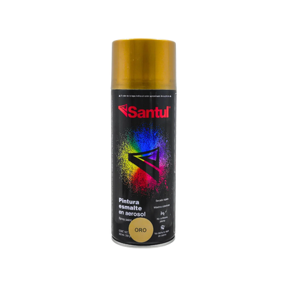 Pintura en aerosol oro metálico 300 ml Santul 8830