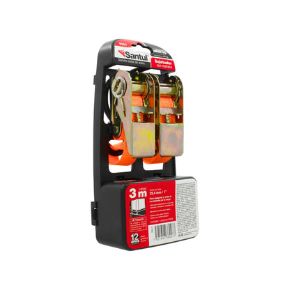 Sujetador con matraca 675 kg 3 m 2 piezas Santul 8907