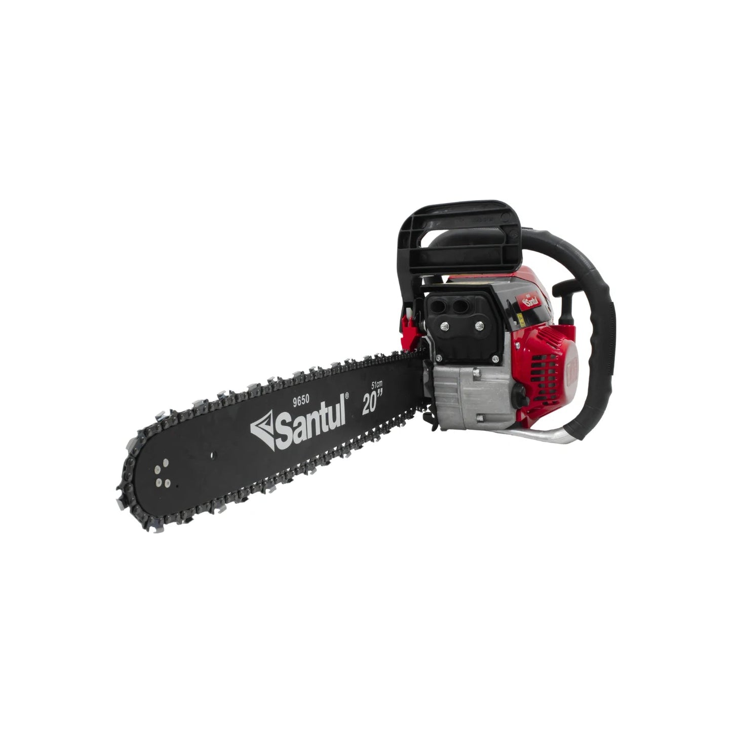 Motosierra a gasolina Santul 9650, 20 pulgadas, color rojo y negro, ideal para tala y poda