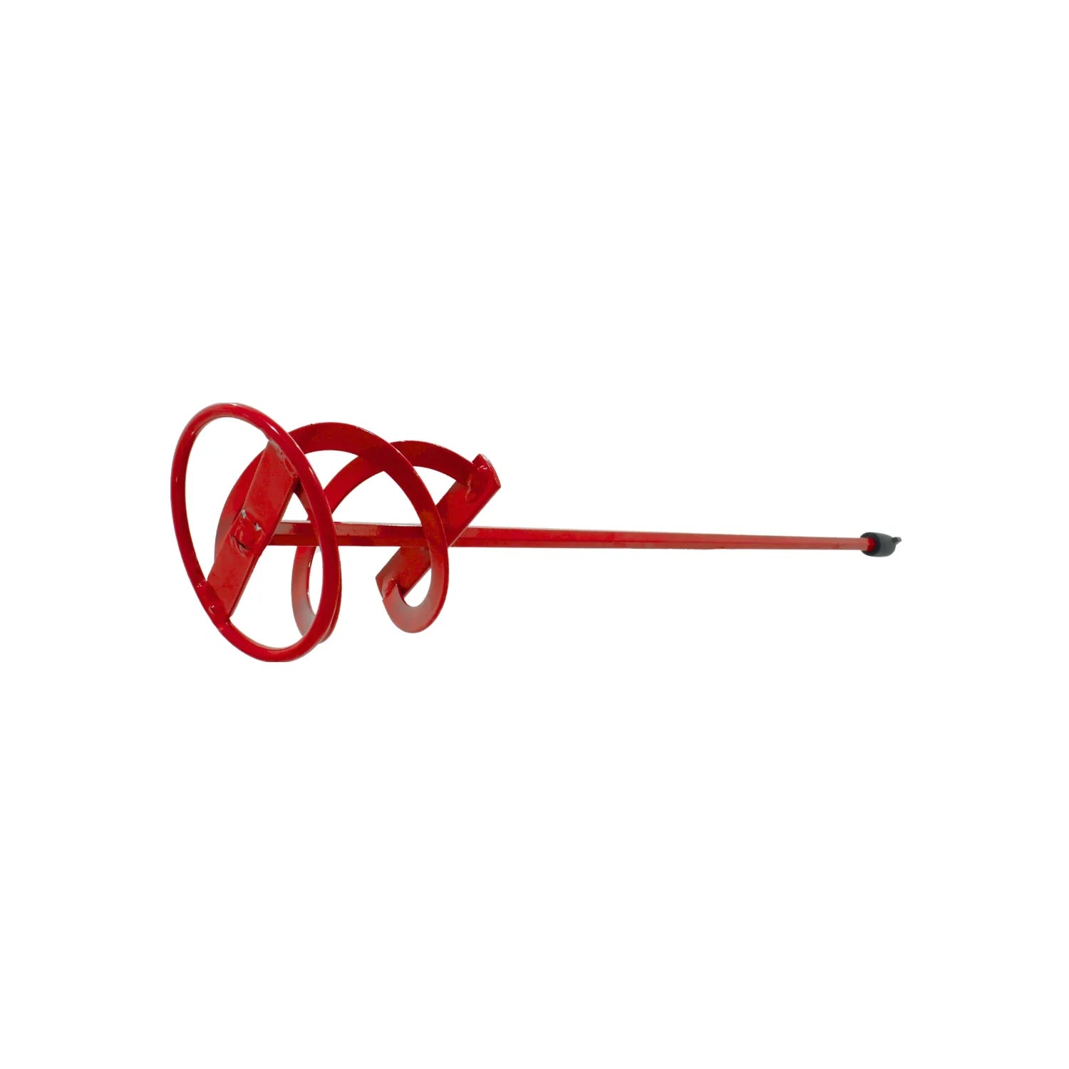 Revolvedor de pintura rojo espiral para taladro, mezcla homogénea de líquidos y compuestos