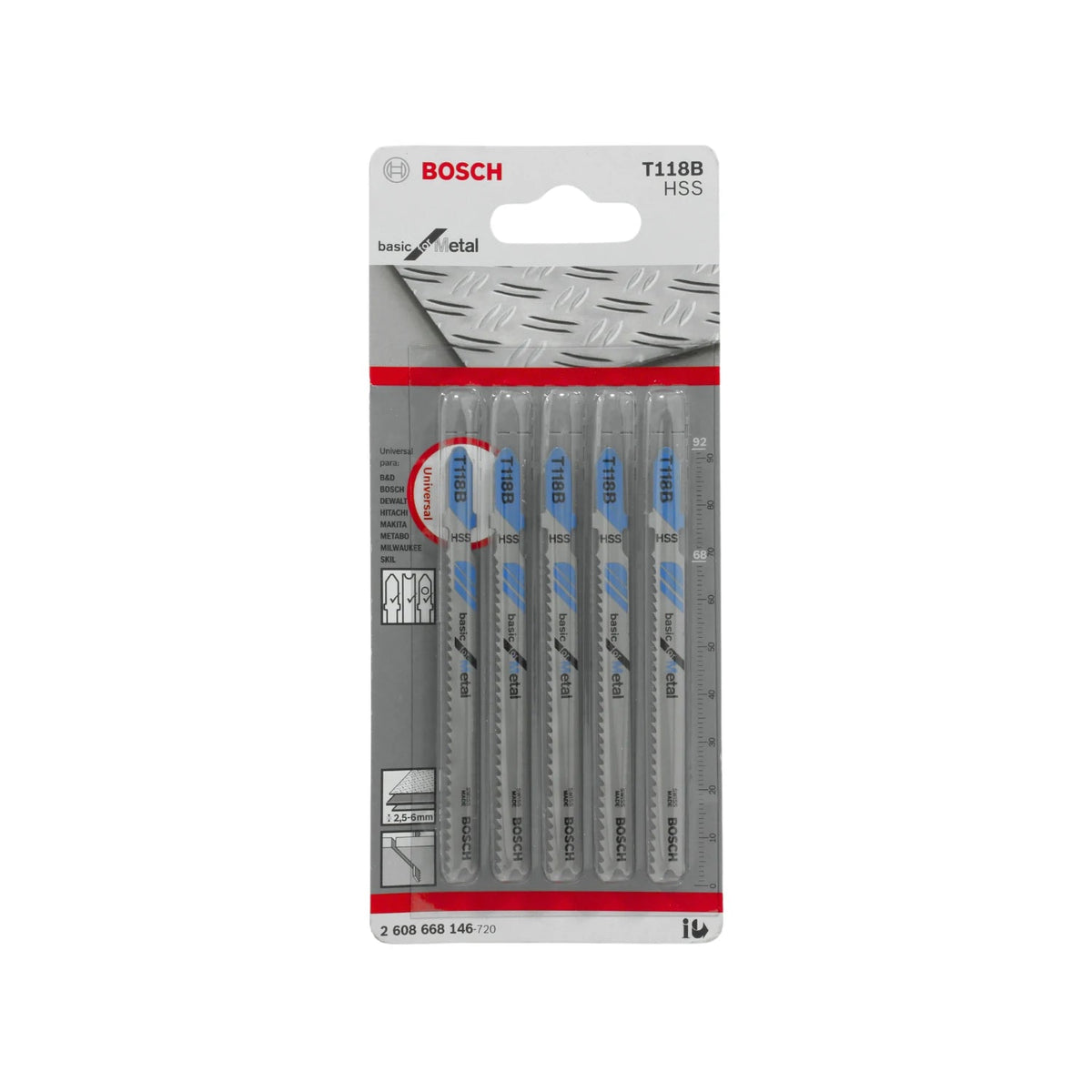 T 118 G Basic for Metal Stichsägeblatt - Bosch Professional T 118 G Basic for Metal Stichsägeblatt - Bosch Professional