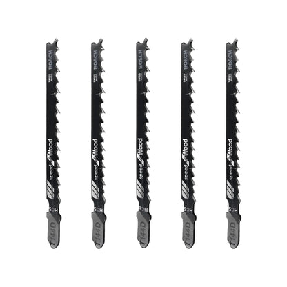 Segueta para caladora corte madera 3 piezas HCS tipo "T" Bosch T144D