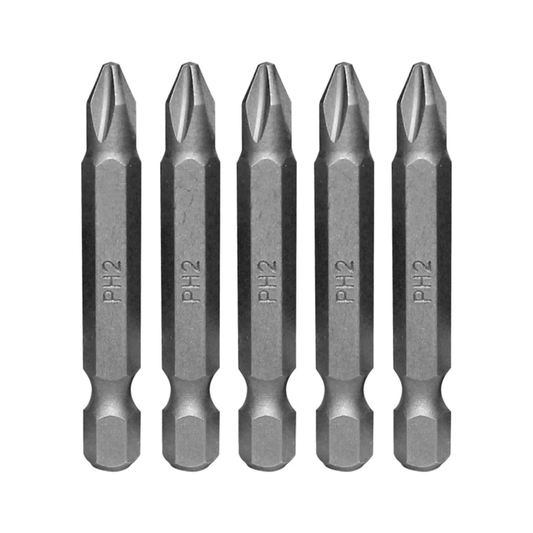 Juego de puntas Phillips 5 piezas del #2x 2" Toolcraft TC1245