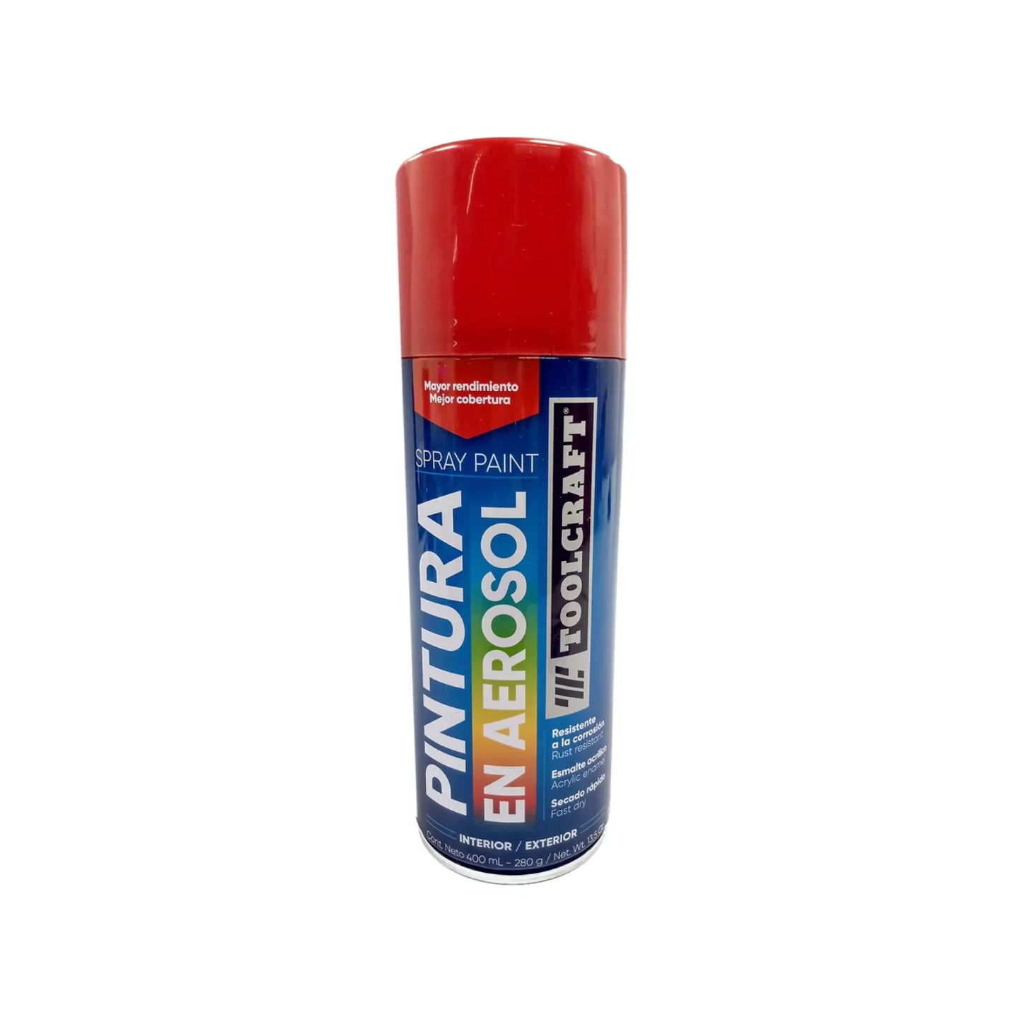 Pintura en aerosol roja brillante 400 ml Toolcraft TC1644