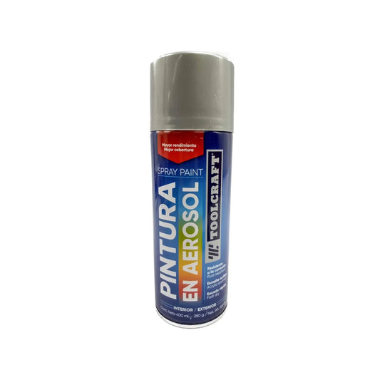 Pintura en aerosol gris plata 400 ml Toolcraft TC1645