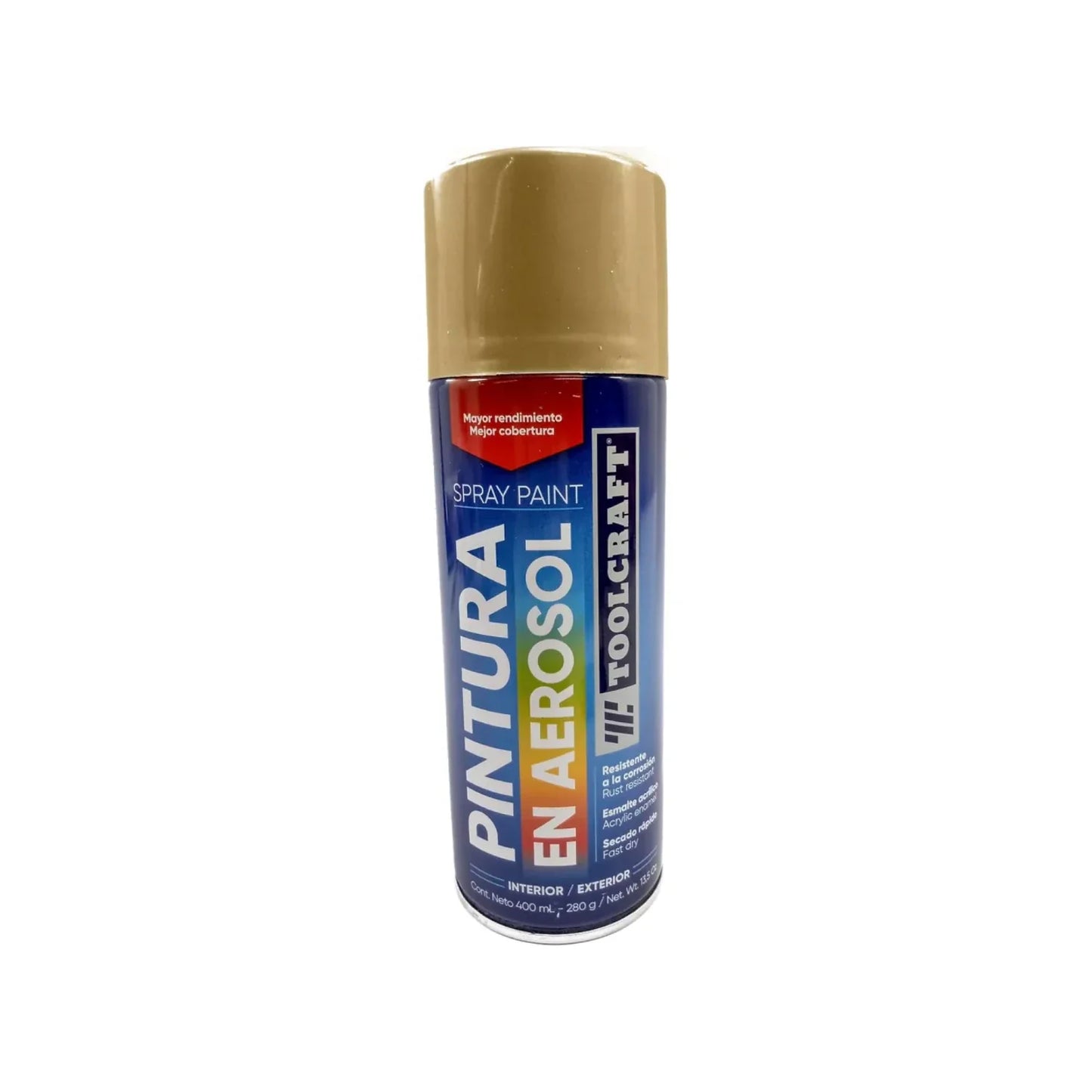Pintura en aerosol oro brillante 400 ml Toolcraft TC1648