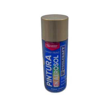 Pintura en aerosol oro/metálico 400 ml Toolcraft TC1651
