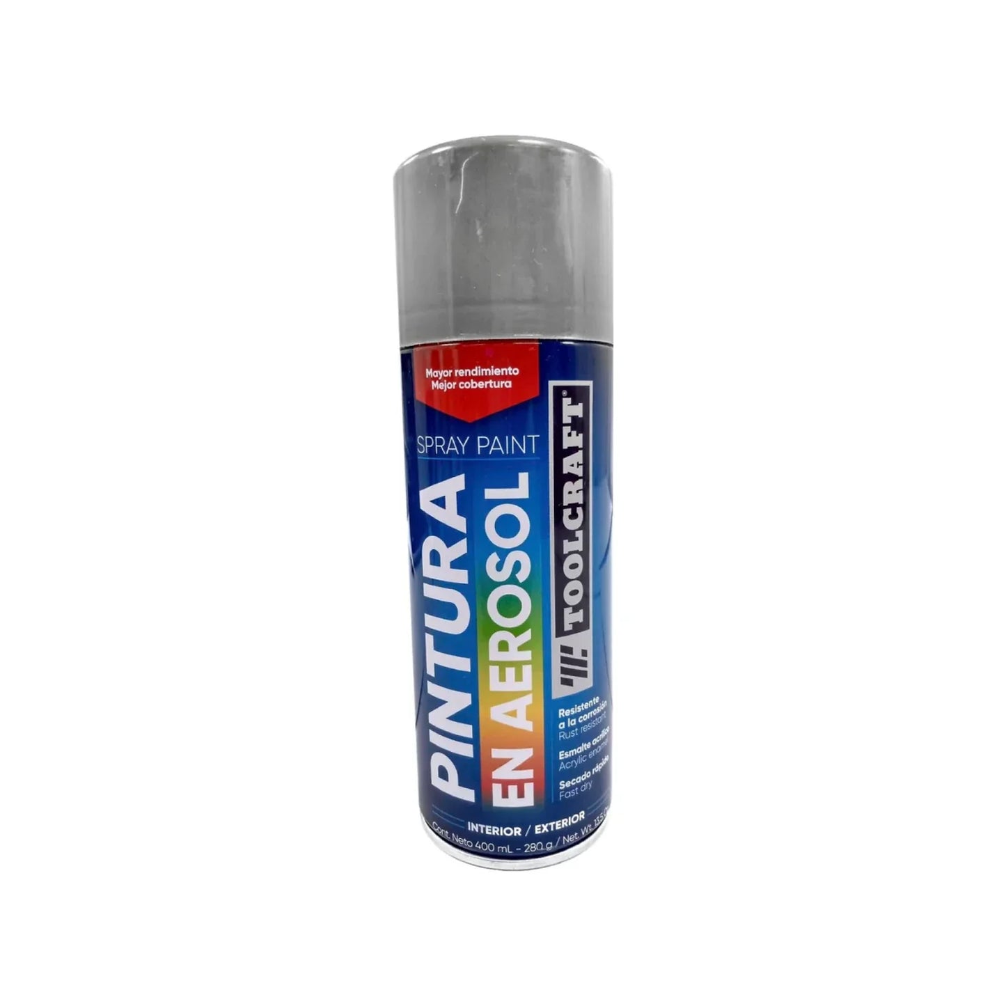 Pintura en aerosol plata 400 ml Toolcraft TC1655