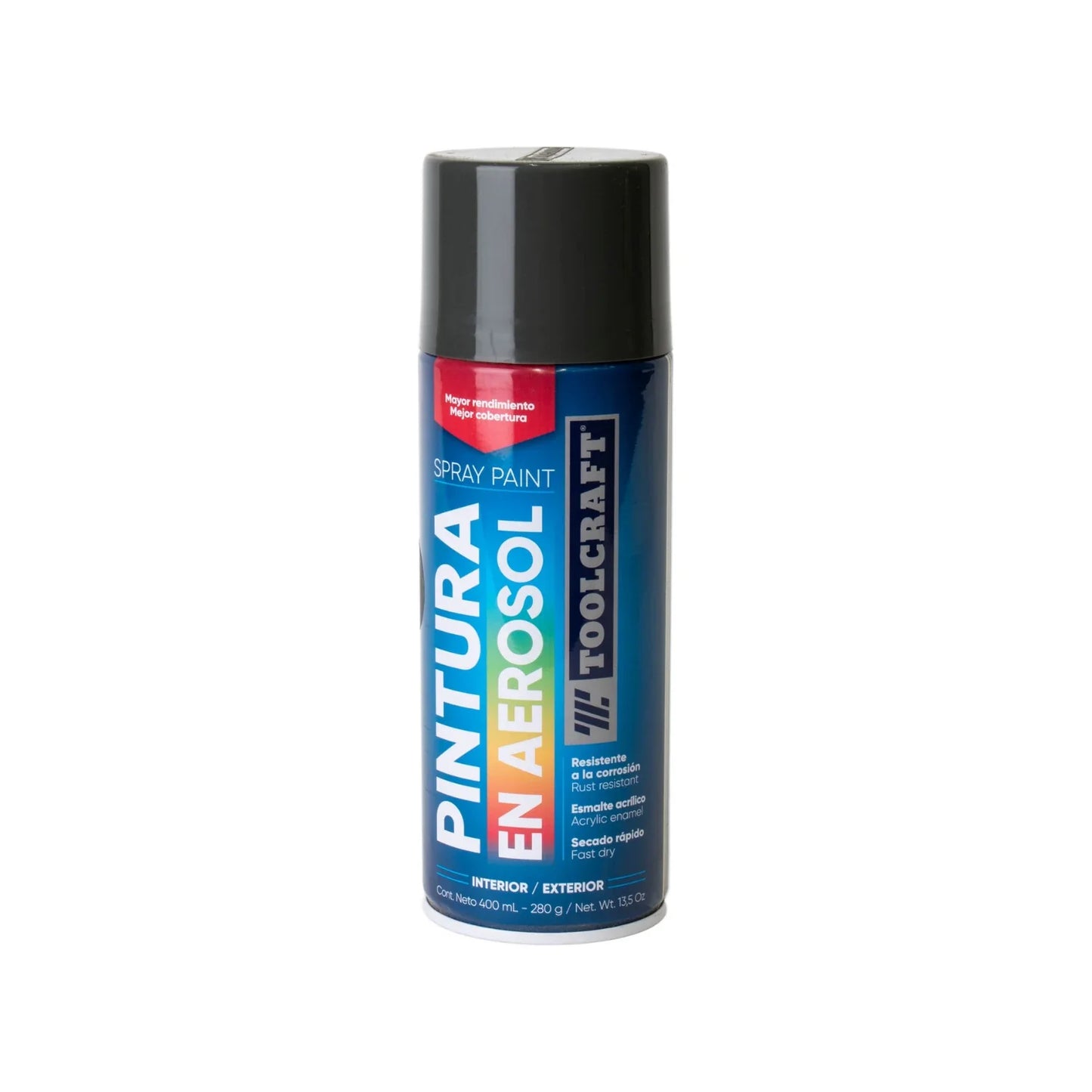 Pintura en aerosol gris opaco 400 ml Toolcraft TC1668