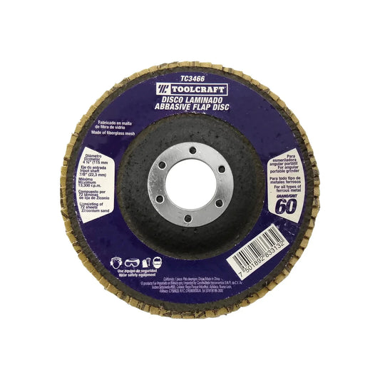 Disco 4 1/2" laminado grano 60 Toolcraft TC3466