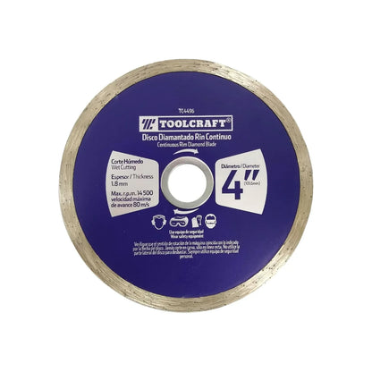 Disco 4" corona continua Toolcraft TC4496 diamantado