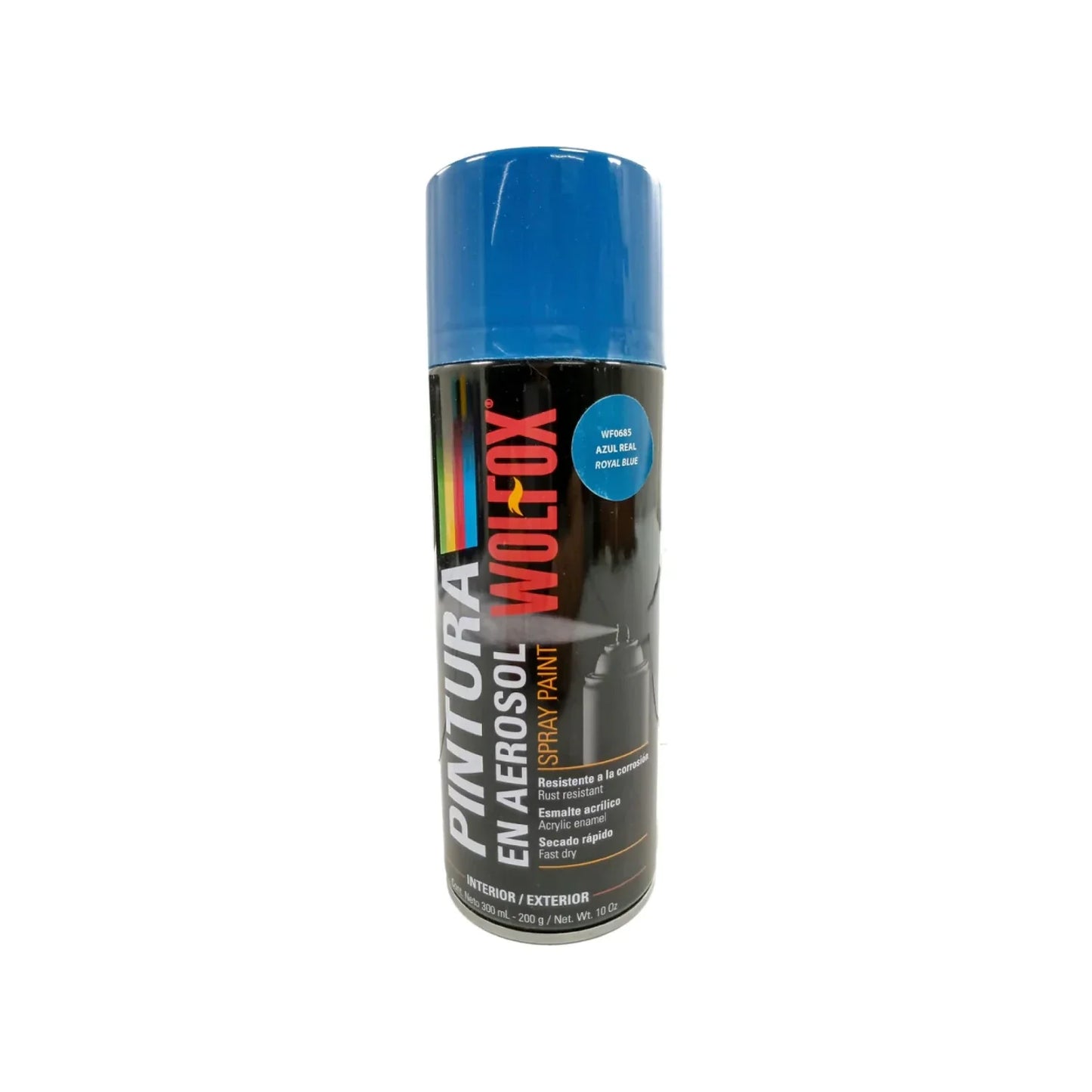 Pintura en aerosol azul real 300 ml Wolfox WF0685