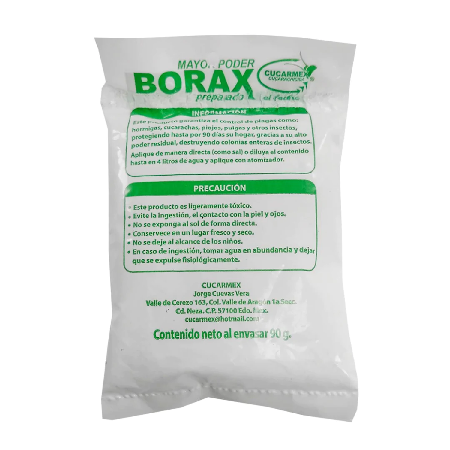 Cucarachicida en polvo 90 g verde Borax – H79